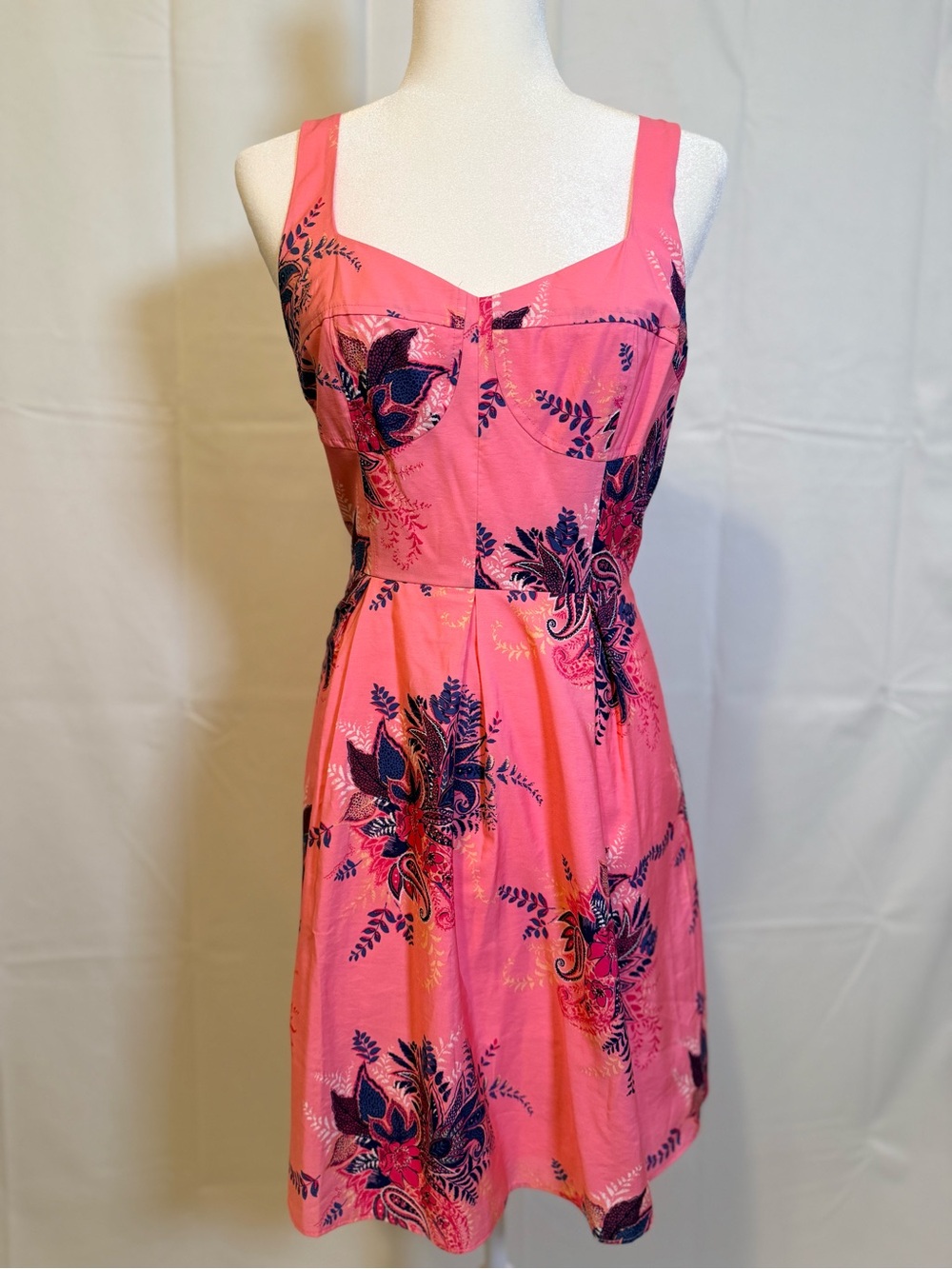 Loft Pink Floral Sundress